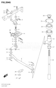 15002Z-610001 (2016) 150hp E03-USA (DF150ZG) DF150ZG drawing CLUTCH SHAFT (DF175Z:E03)