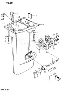 DT40 From 04003-401001 ()  1984 drawing DRIVE SHAFT HOUSING