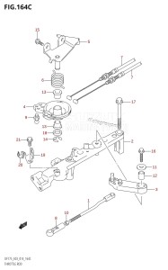 DF175T From 17502F-410001 (E03)  2014 drawing THROTTLE ROD (DF175T:E03)