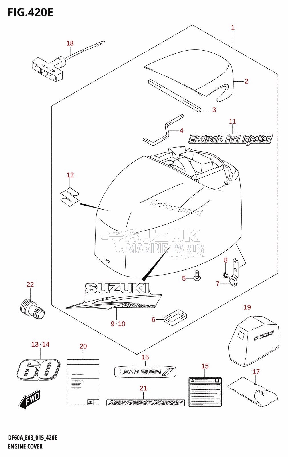 ENGINE COVER (DF60AVT:E03)