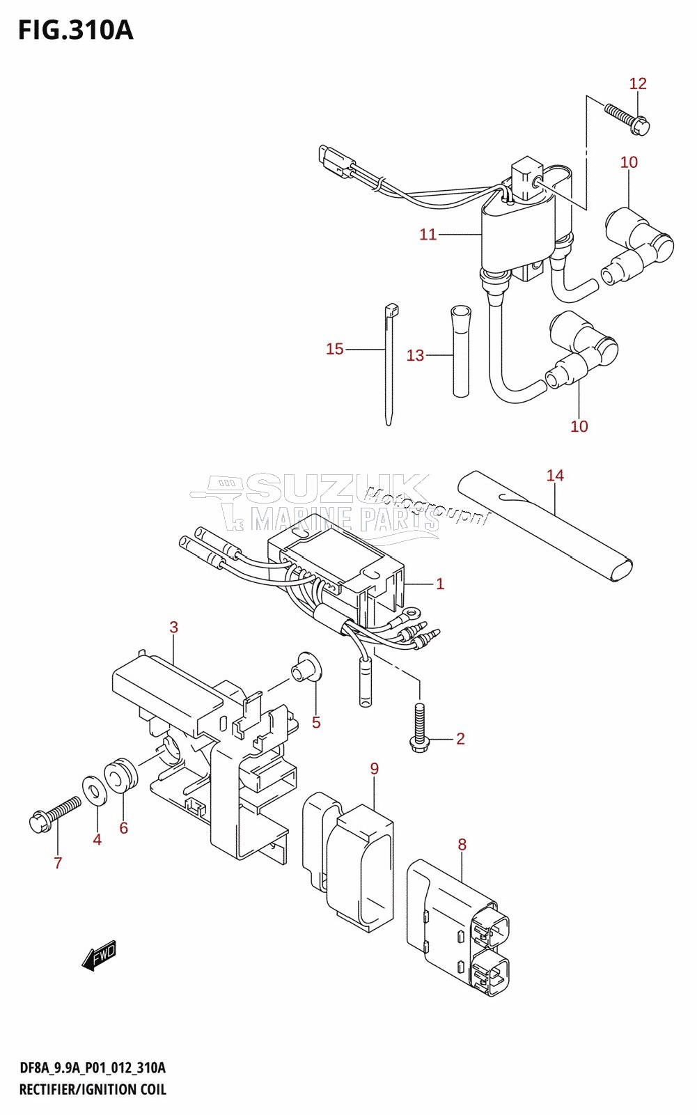 RECTIFIER /​ IGNITION COIL (DF8A:P01)