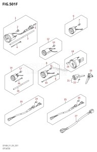 DF115AZ From 11503Z-610001 (E01 E3 E11 E40)  2016 drawing OPT:METER (DF140AT:E11)