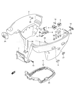 DF25T From 02501 F-030001 ()  2000 drawing SIDE COVER