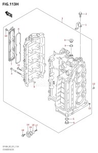 DF140AZ From 14003Z-510001 (E03)  2015 drawing CYLINDER BLOCK (DF115AZ:E03)