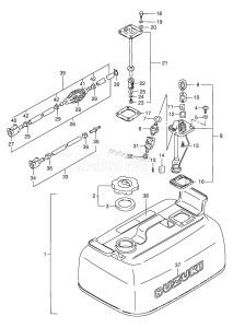 J4 From 00401J-801001 ()  1991 drawing FUEL TANK (DT4,N /​ TANK:~233283)