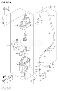 17501Z-980001 (2009) 175hp E03-USA (DF175ZK9) DF175Z drawing FUEL VAPOR SEPARATOR