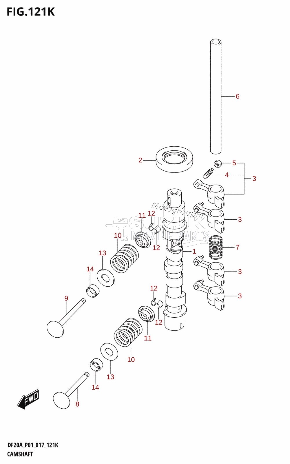 CAMSHAFT (DF20AR:P01)