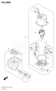 15004F-140001 (2021) 150hp E03-USA (DF150AST) DF150AST drawing PTT MOTOR