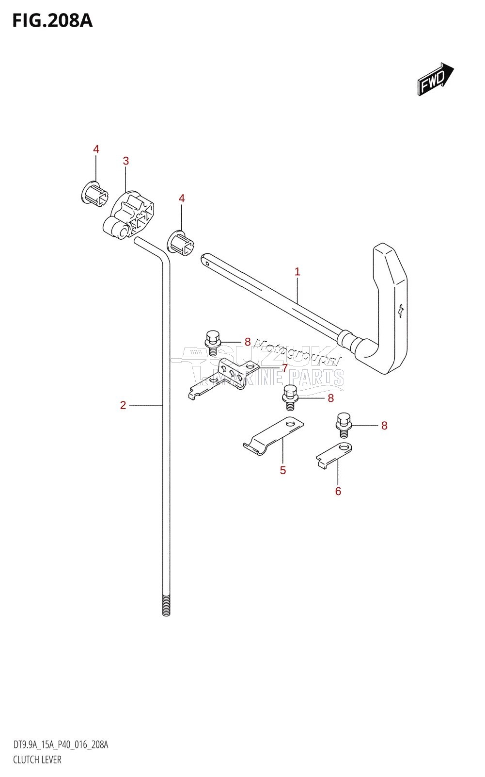 CLUTCH LEVER (DT9.9A:P40)