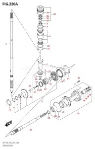 DF150AP From 15003P-710001 (E03)  2017 drawing TRANSMISSION (DF150AP:E03)