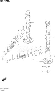 06002F-210001 (2012) 60hp E01 E40-Gen. Export 1 - Costa Rica (DF60AQH  DF60AT  DF60ATH  DF60ATL / DF60ATHL / DF60AQHL) DF60A drawing CAMSHAFT