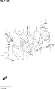 00503F-710001 (2017) 5hp P01-Gen. Export 1 (DF5A) DF5A drawing CYLINDER HEAD