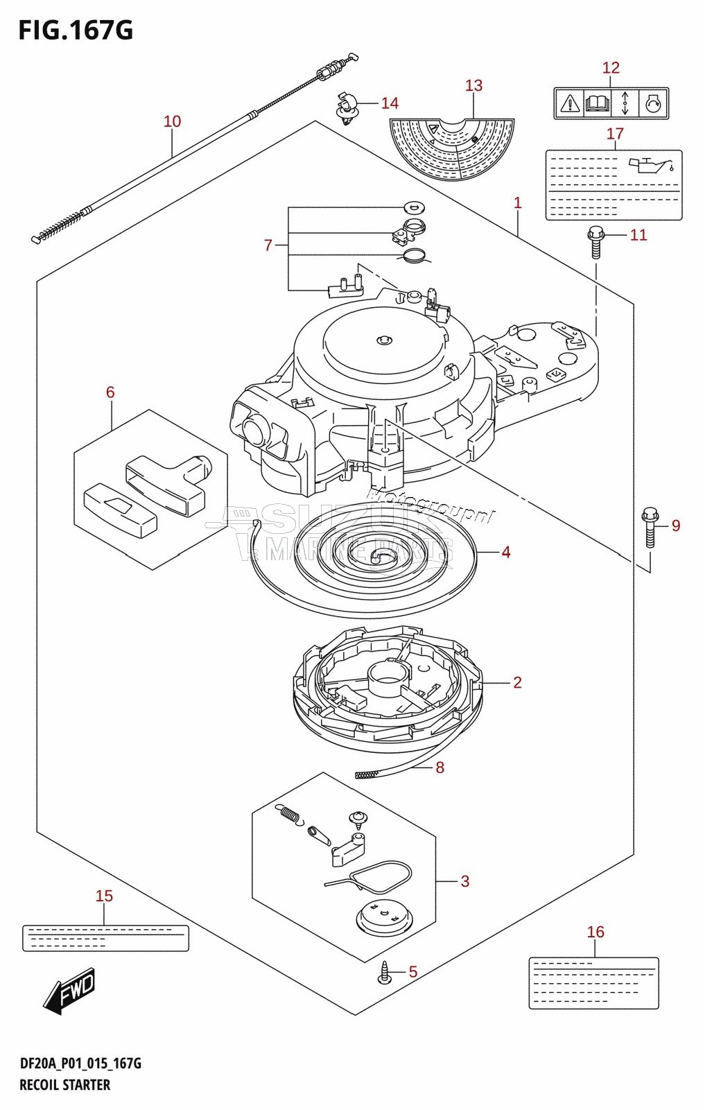 RECOIL STARTER (DF20A:P01)