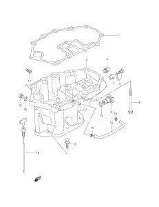 DF25QR From 02501F-151001 ()  2002 drawing OIL PAN