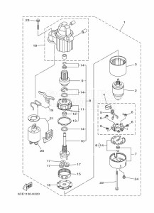 FL250DET drawing STARTER-MOTOR