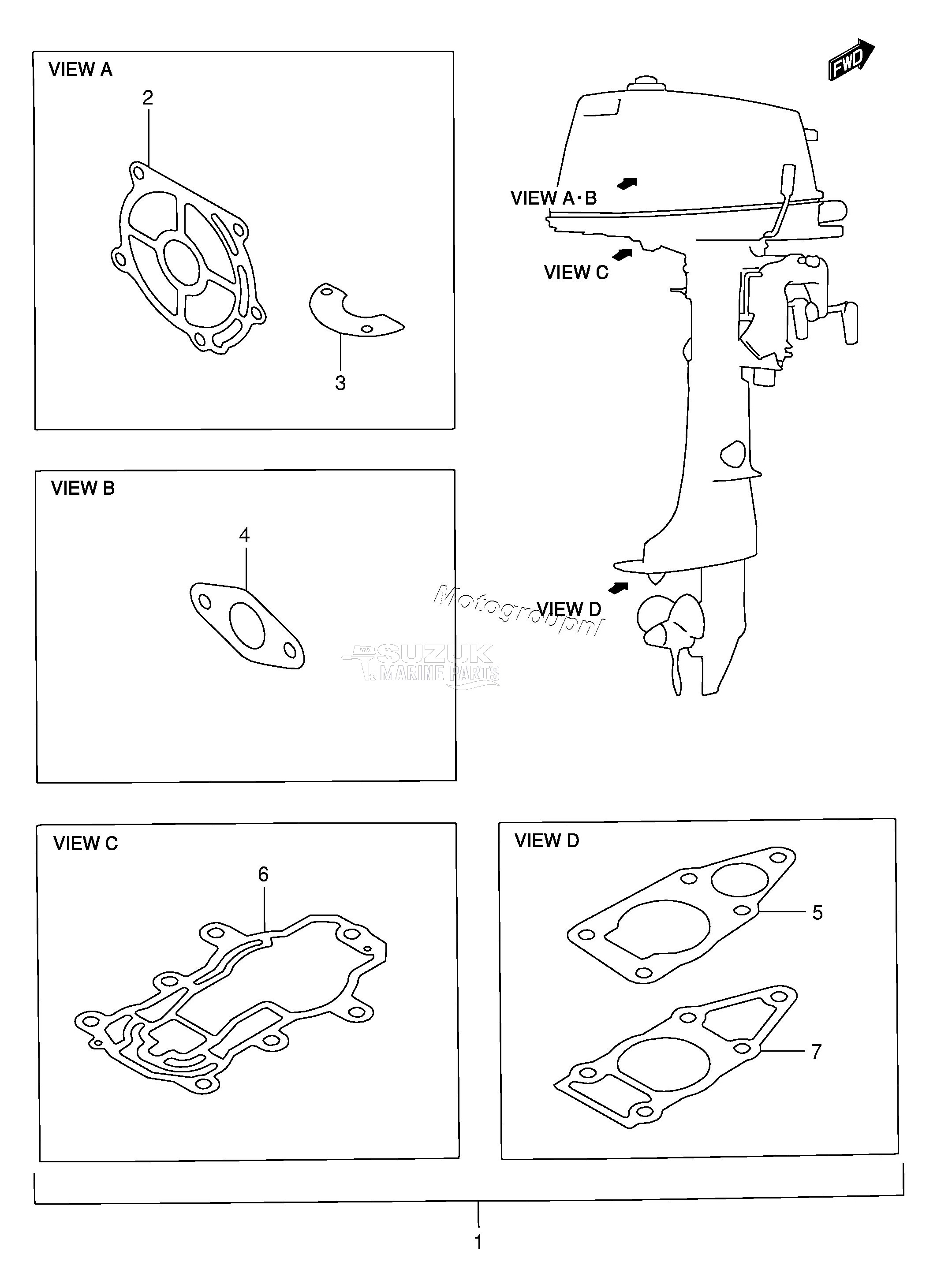 OPTIONAL : GASKET SET (DT4)