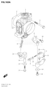 11503Z-040001 (2020) 115hp E11 E40-Gen. Export 1-and 2 (DF115AZ) DF115AZ drawing THROTTLE BODY