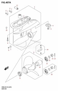 DF40A From 04003F-210001 (E01)  2012 drawing GEAR CASE (DF40A:E01)