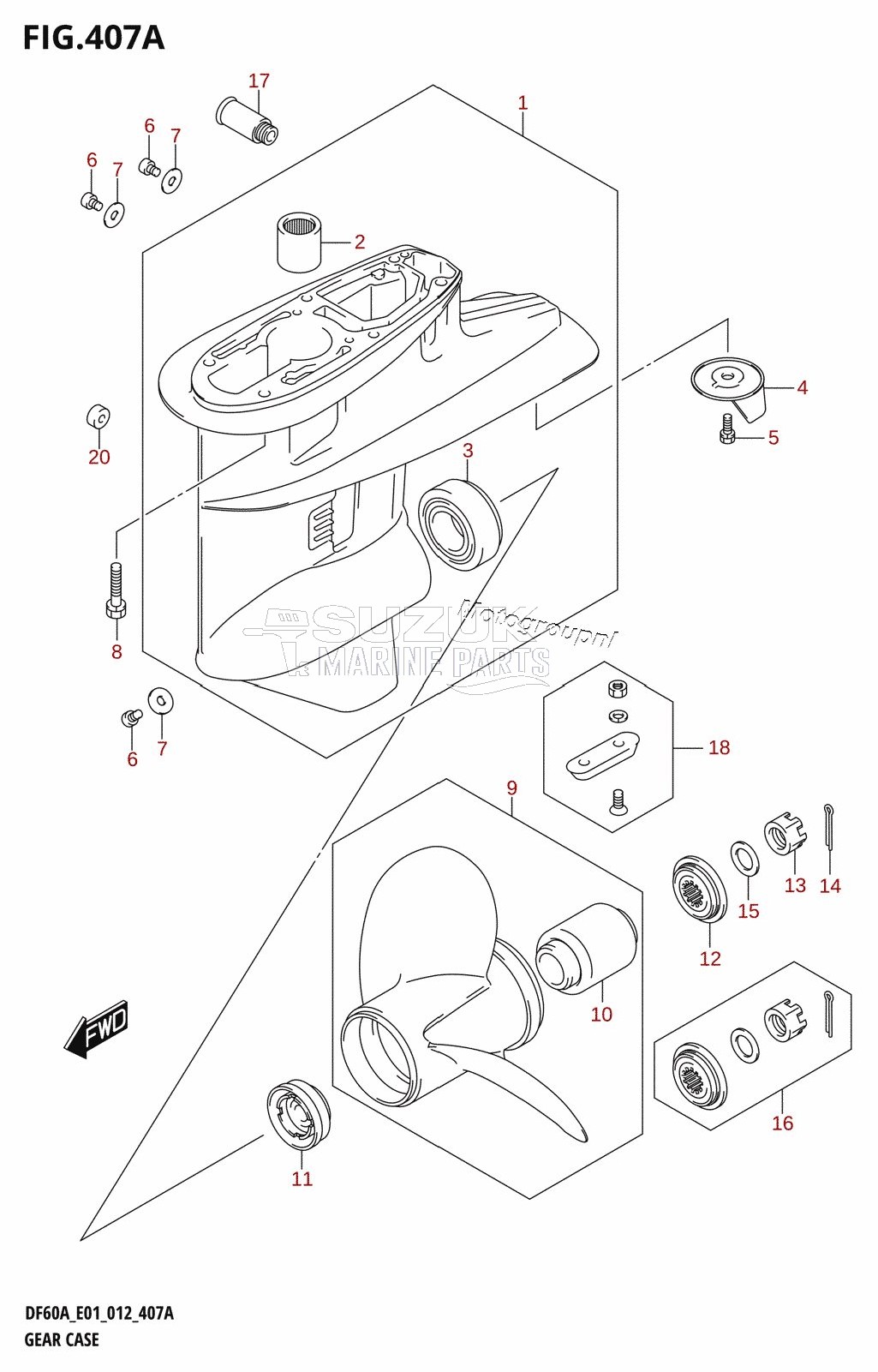 GEAR CASE (DF40A:E01)