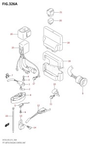 DF225T From 22503F-210001 (E03)  2012 drawing PTT SWITCH /​ ENGINE CONTROL UNIT (DF200T:E03)