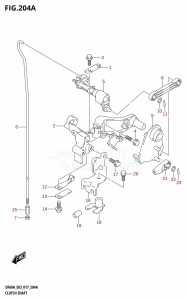 DF50A From 05004F-710001 (E03)  2017 drawing CLUTCH SHAFT (DF40A:E03)