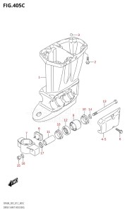 06002F-210001 (2012) 60hp E03-USA (DF60A) DF60A drawing DRIVE SHAFT HOUSING (DF60A:E03)