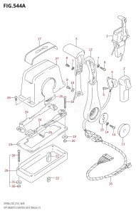 06003F-410001 (2014) 60hp E03-USA (DF60AVT) DF60A drawing OPT:REMOTE CONTROL ASSY SINGLE (1)