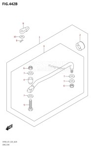 DF90A From 09003F-040001 (E01 E40)  2020 drawing DRAG LINK (DF70ATH,DF90ATH)