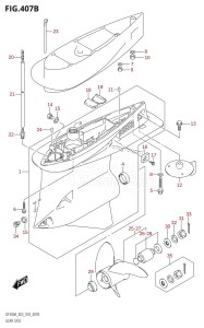 DF250A From 25003P-810001 (E03)  2018 drawing GEAR CASE (DF250A)