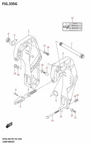 DF25A From 02504F-510001 (P01)  2015 drawing CLAMP BRACKET (DF30AT:P01)