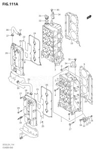 20001F-421001 (2004) 200hp E01-Gen. Export 1 (DF200TK4) DF200 drawing CYLINDER HEAD