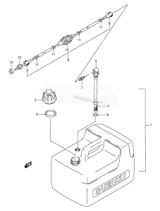 DT6 From 00601-151001 ()  2001 drawing FUEL TANK (RESIN:12L)