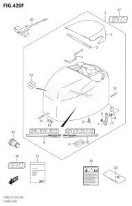 DF60A From 06002F-040001 (E01 E40)  2020 drawing ENGINE COVER (DF60A:E01)