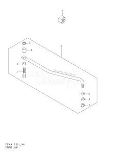 DF9.9 From 00991 F-751001 ()  1997 drawing DRAG LINK (DF9.9R /​ 9.9AR /​ 15R /​ 15AR)