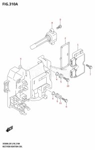 DF250Z From 25003Z-810001 (E40)  2018 drawing RECTIFIER /​ IGNITION COIL