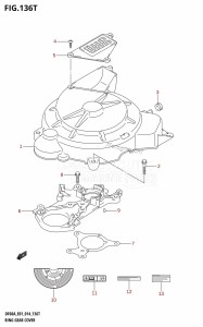 DF60A From 06002F-410001 (E01 E40)  2014 drawing RING GEAR COVER (DF60AVTH:E01)