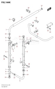 DF250 From 25003F-610001 (E01 E40)  2016 drawing FUEL INJECTOR (DF250T:E40)