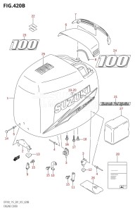 DF115AST From 11504F-040001 (E03)  2020 drawing ENGINE COVER (DF100T:E40)