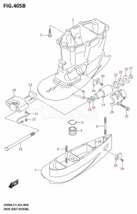 DF300A From 30002P-240001 (E40)  2022 drawing DRIVE SHAFT HOUSING (XX-TRANSOM)