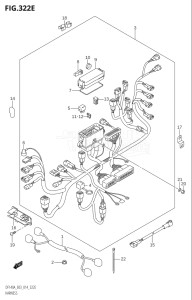 11503F-410001 (2014) 115hp E03-USA (DF115AT) DF115A drawing HARNESS (DF140AZ:E03)