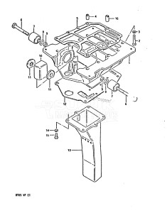 DT85 From 8501-512598 ()  1985 drawing ENGINE HOLDER