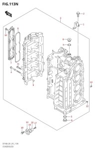 DF140A From 14003F-510001 (E01 E40)  2015 drawing CYLINDER BLOCK (DF115AZ:E01)