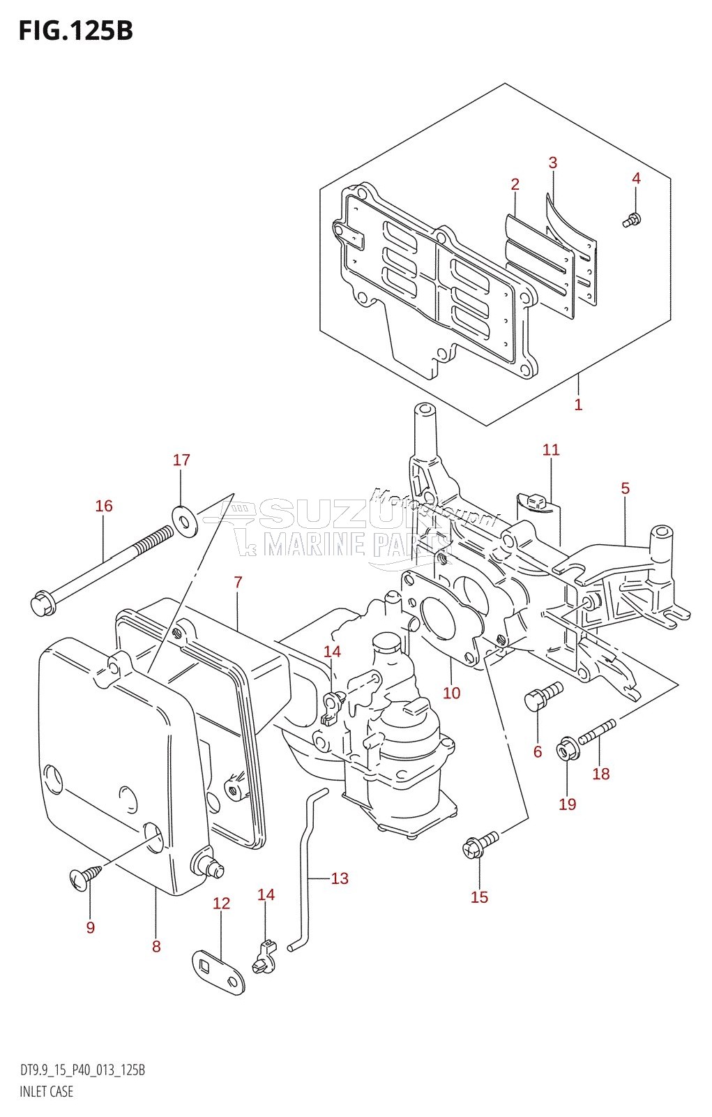 INLET CASE (DT9.9K:P40)