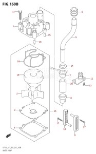 DF115AST From 11504F-040001 (E03)  2020 drawing WATER PUMP (DF100T:E40)