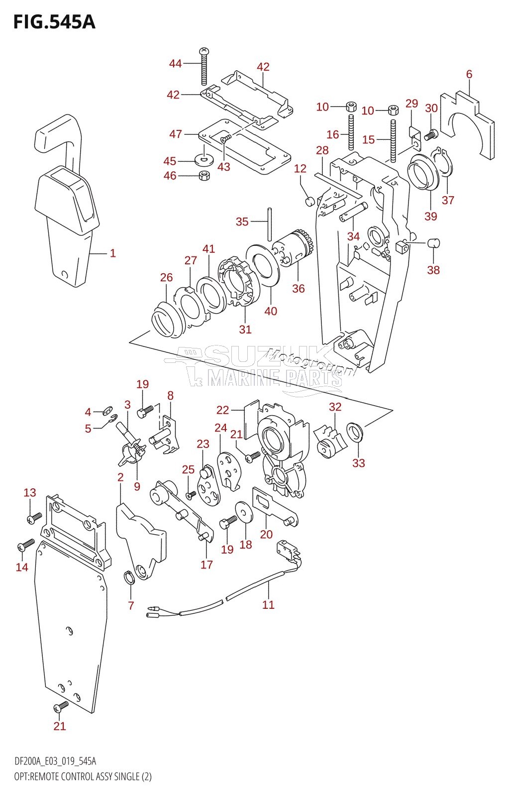 OPT:REMOTE CONTROL ASSY SINGLE (2)