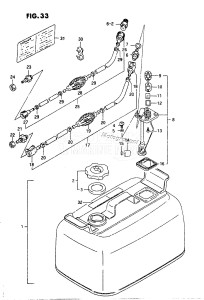 DT9.9C From 00994-906350 ()  1989 drawing FUEL TANK (DT9.9C|STEEL)