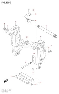 DF200Z From 20002Z-610001 (E03)  2016 drawing CLAMP BRACKET (DF200T:E03:L-TRANSOM)