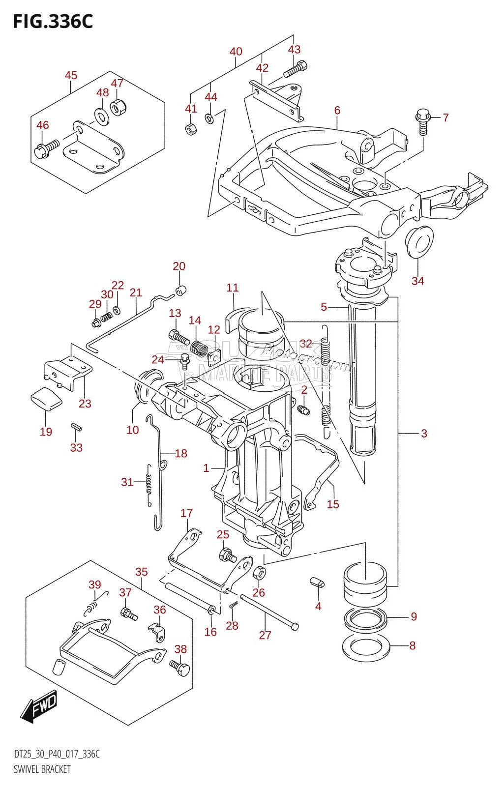 SWIVEL BRACKET (DT30R:P40)