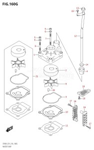 05003F-610001 (2016) 50hp E01-Gen. Export 1 (DF50A  DF50ATH) DF50A drawing WATER PUMP (DF60A:E01)