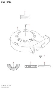 DF140A From 14003F-410001 (E01 E40)  2014 drawing RING GEAR COVER (DF115AT:E40)